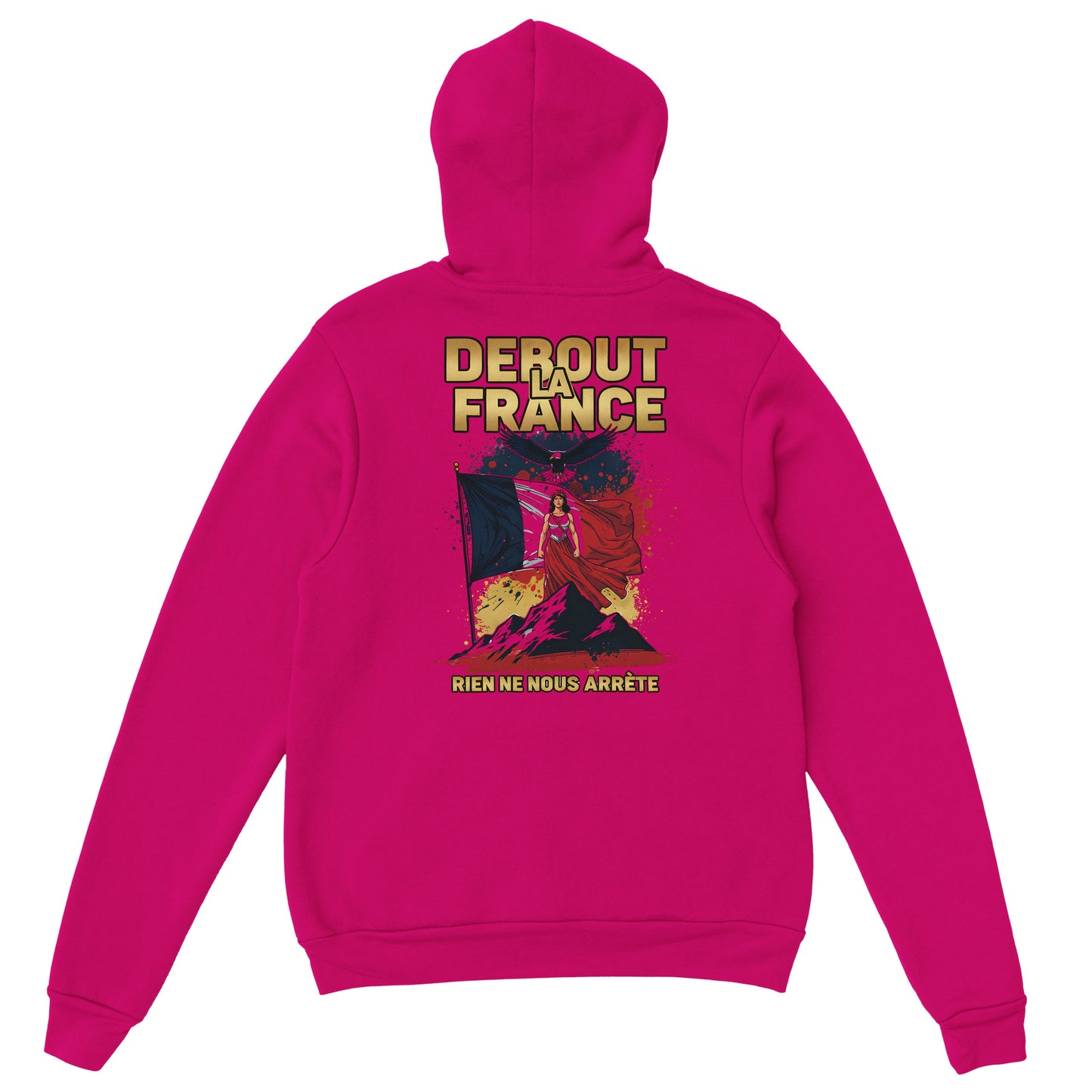 Sweat à capuche femme Debout la France - Hoodie en coton mélangé premium