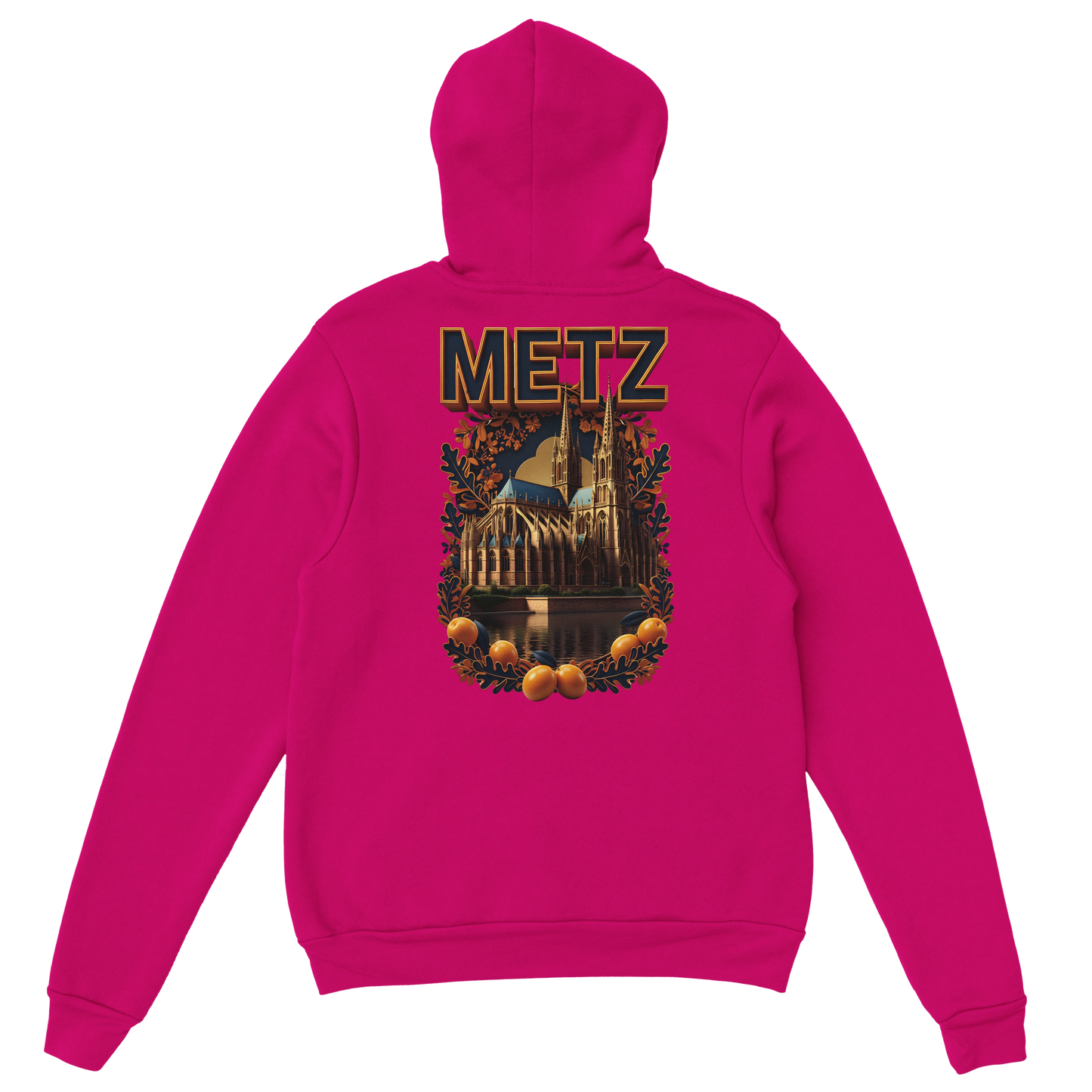 Sweat à capuche unisexe Metz - Ville de France - Design Premium
