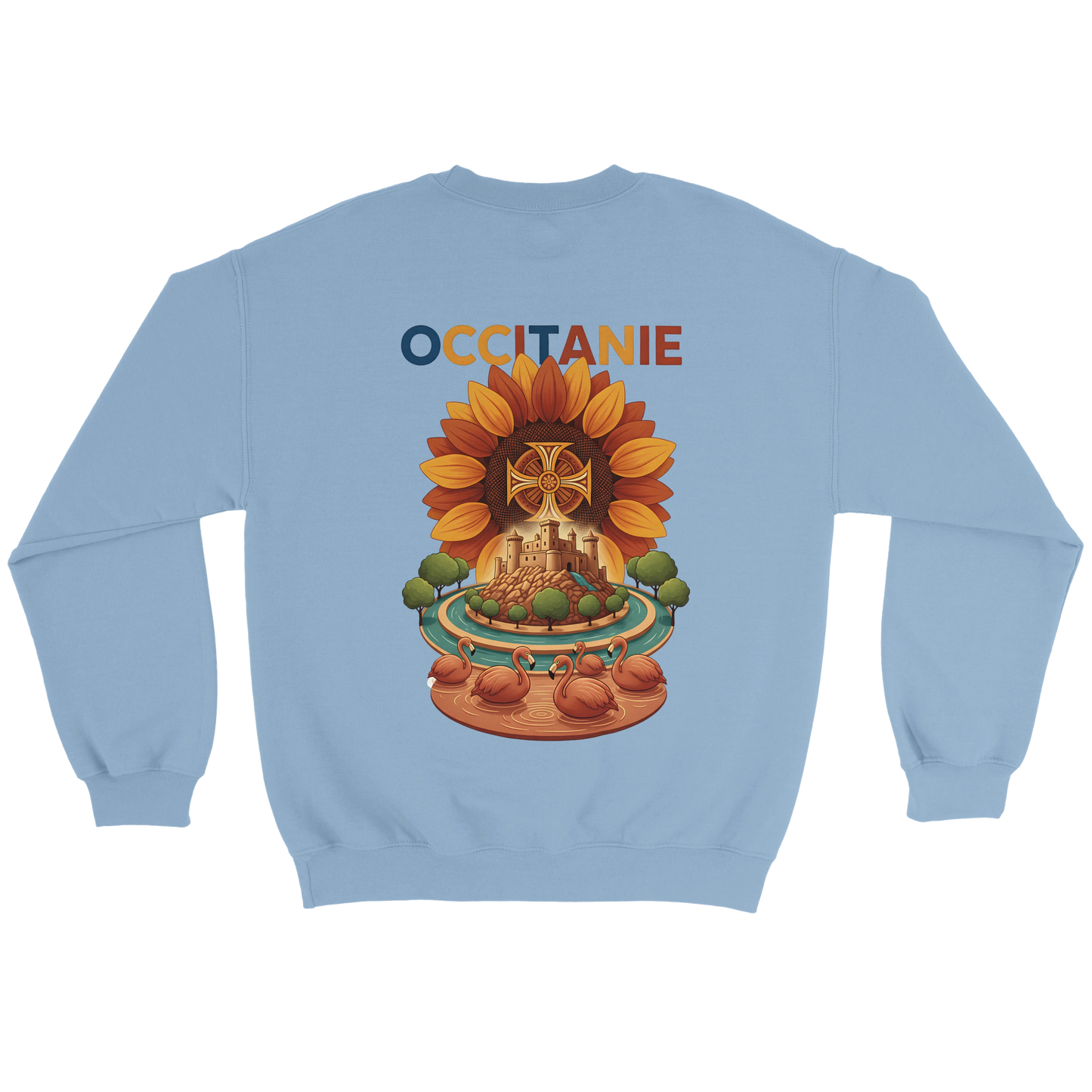 Sweat-shirt Unisexe Occitanie – Sweat Confortable et Résistant