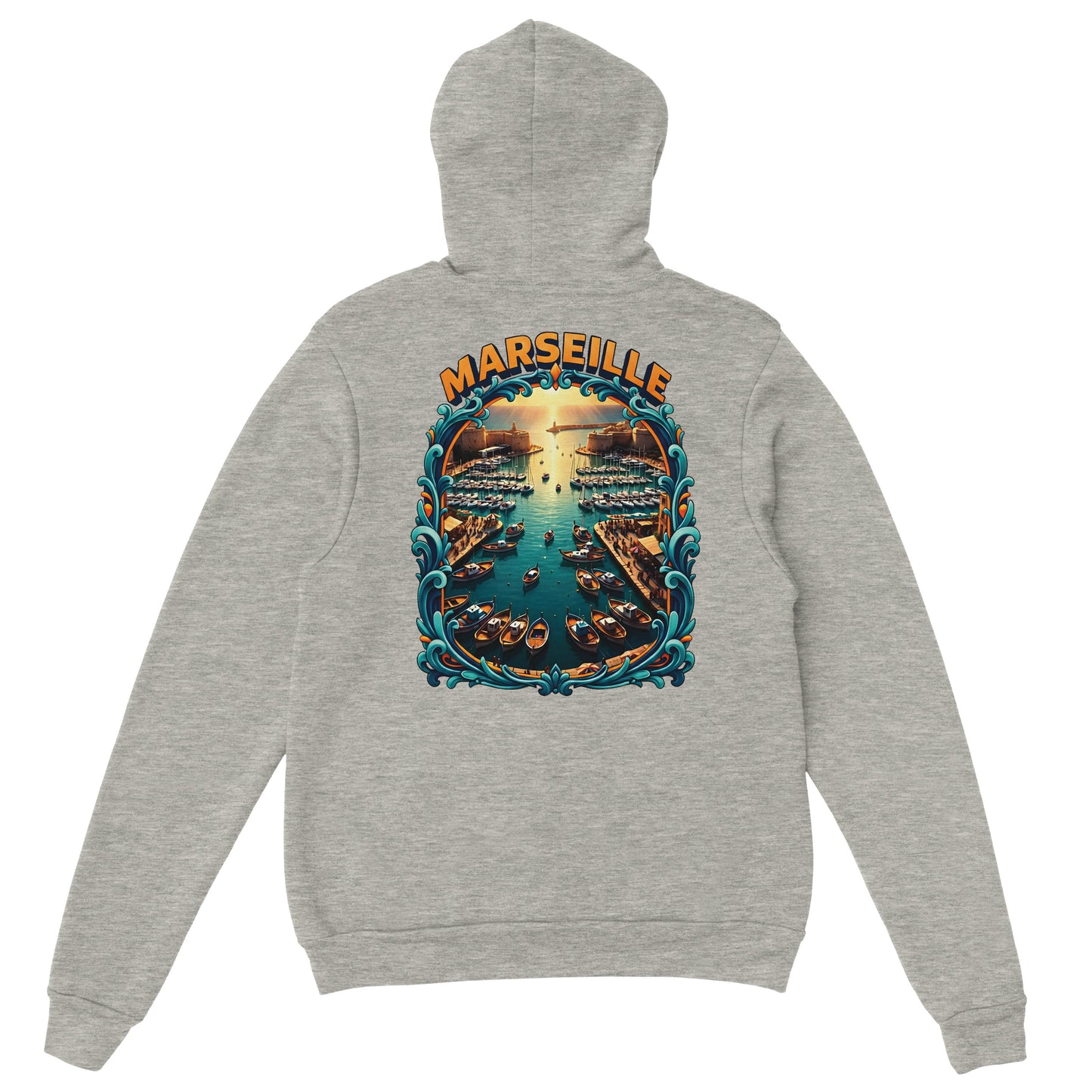 Sweat à capuche unisexe Marseille – Hoodie premium en coton mélangé