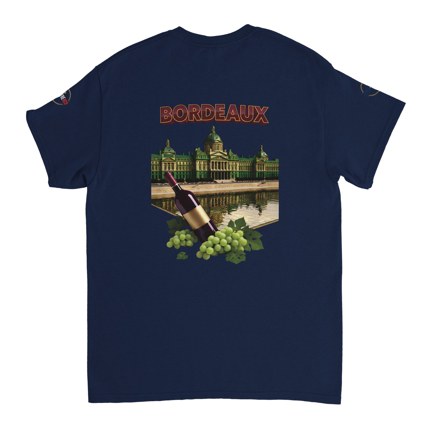 T-shirt Unisexe Bordeaux Ville de France – Coton Épais Premium