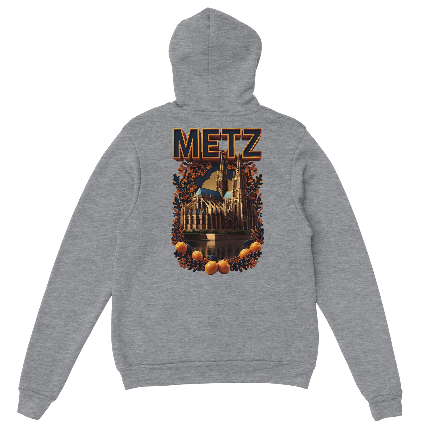 Sweat à capuche unisexe Metz - Ville de France - Design Premium
