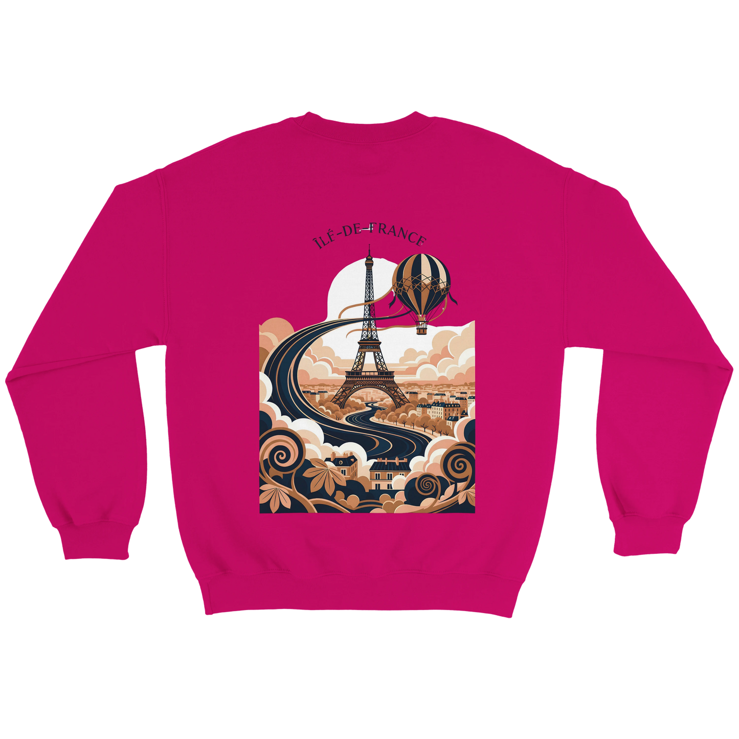 Sweat-shirt Unisexe Île-de-France – Confort Premium et Coupe Classique