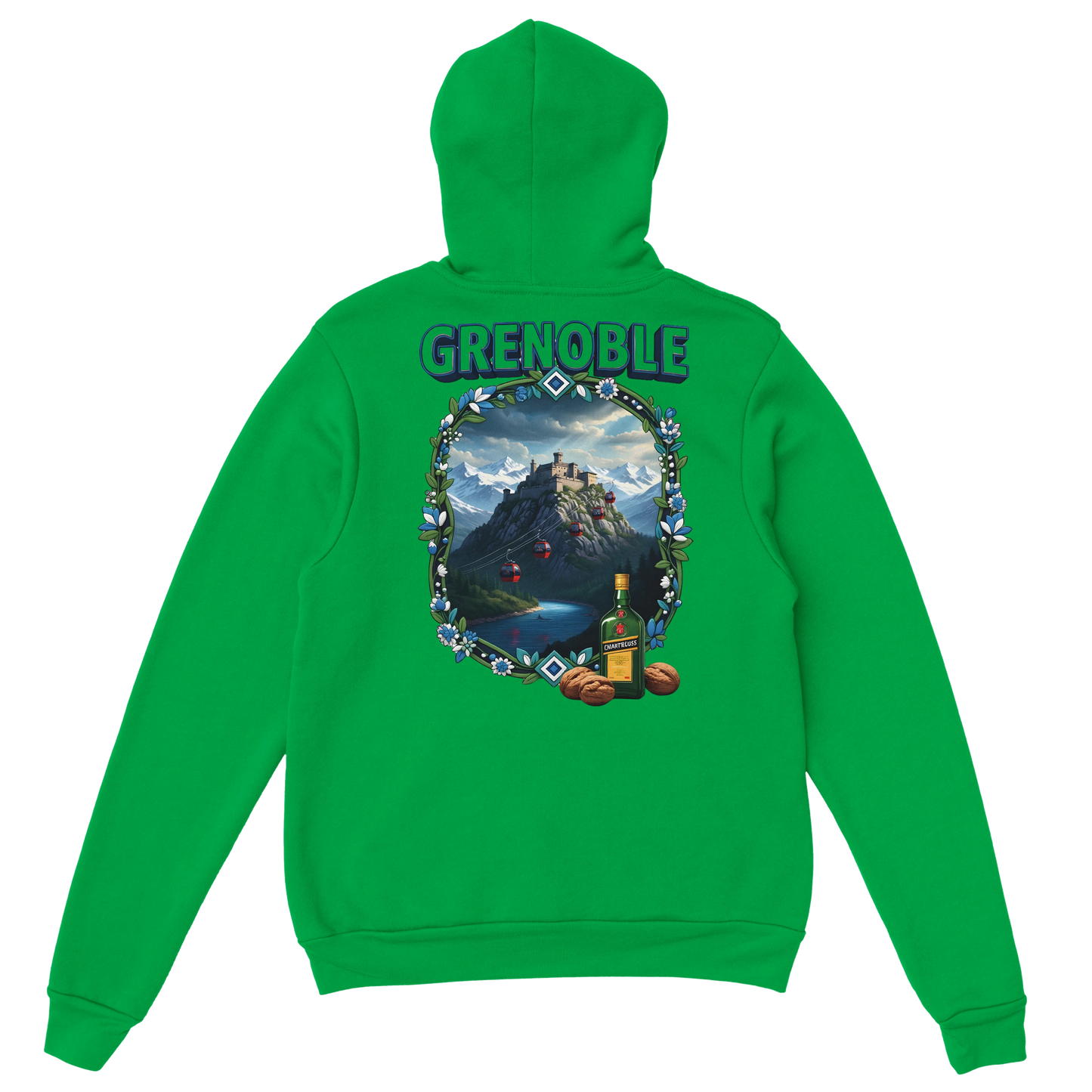 Sweat à capuche Grenoble - Collection Ville de France - Unisexe Premium