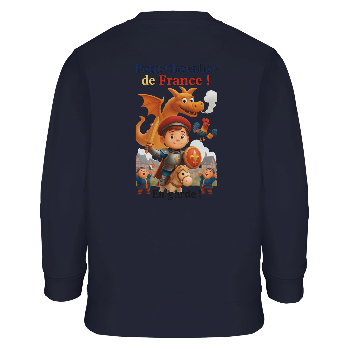 Sweat-shirt garçon Petit Chevalier de France - Coton Bio et Recyclé