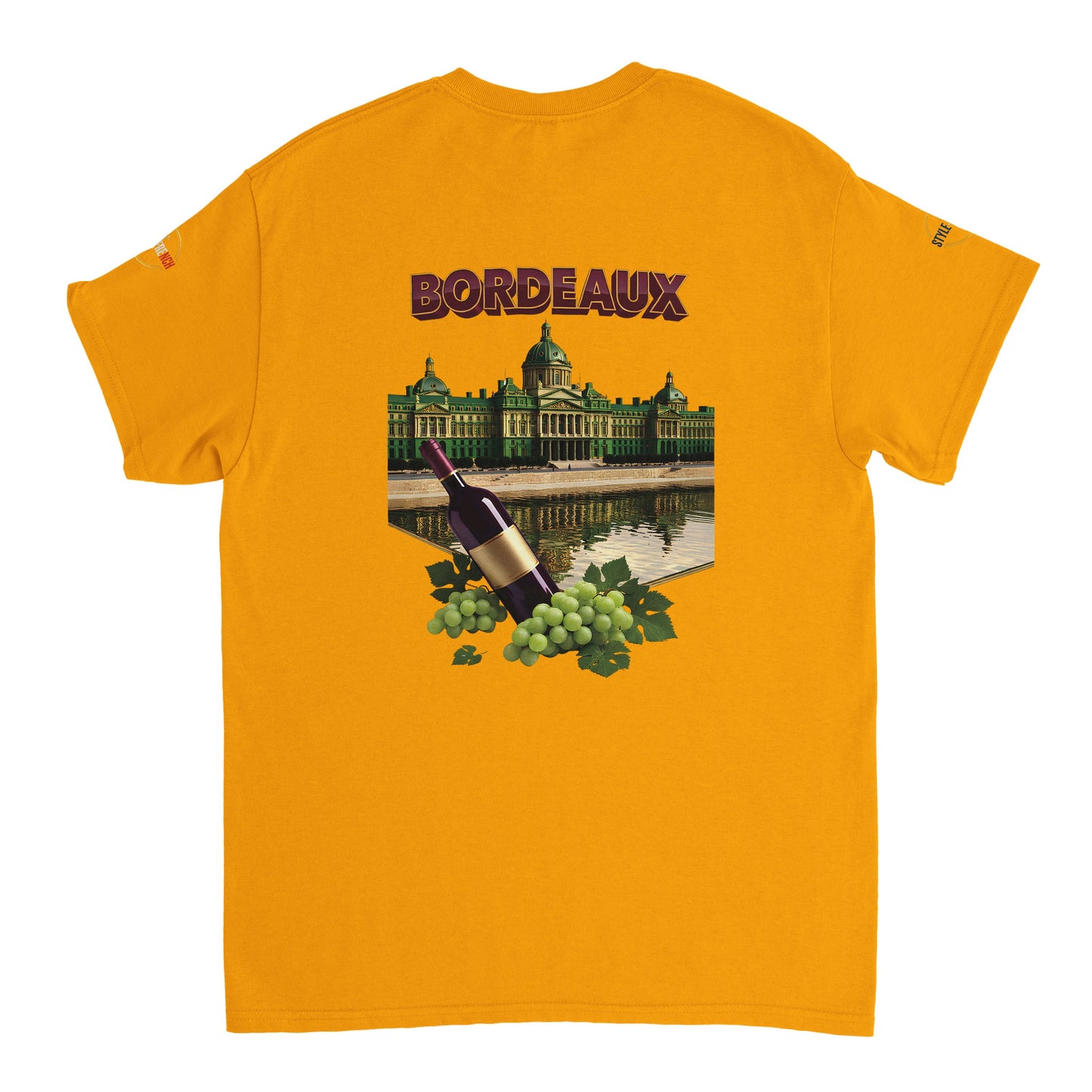 T-shirt Unisexe Bordeaux Ville de France – Coton Épais Premium