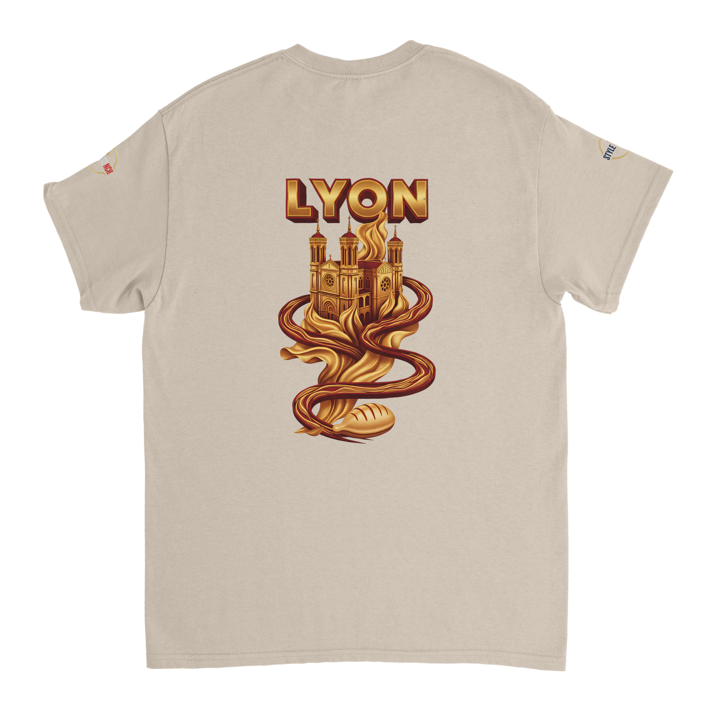 T-Shirt Unisexe Lyon - Design Ville de France - 100% Coton