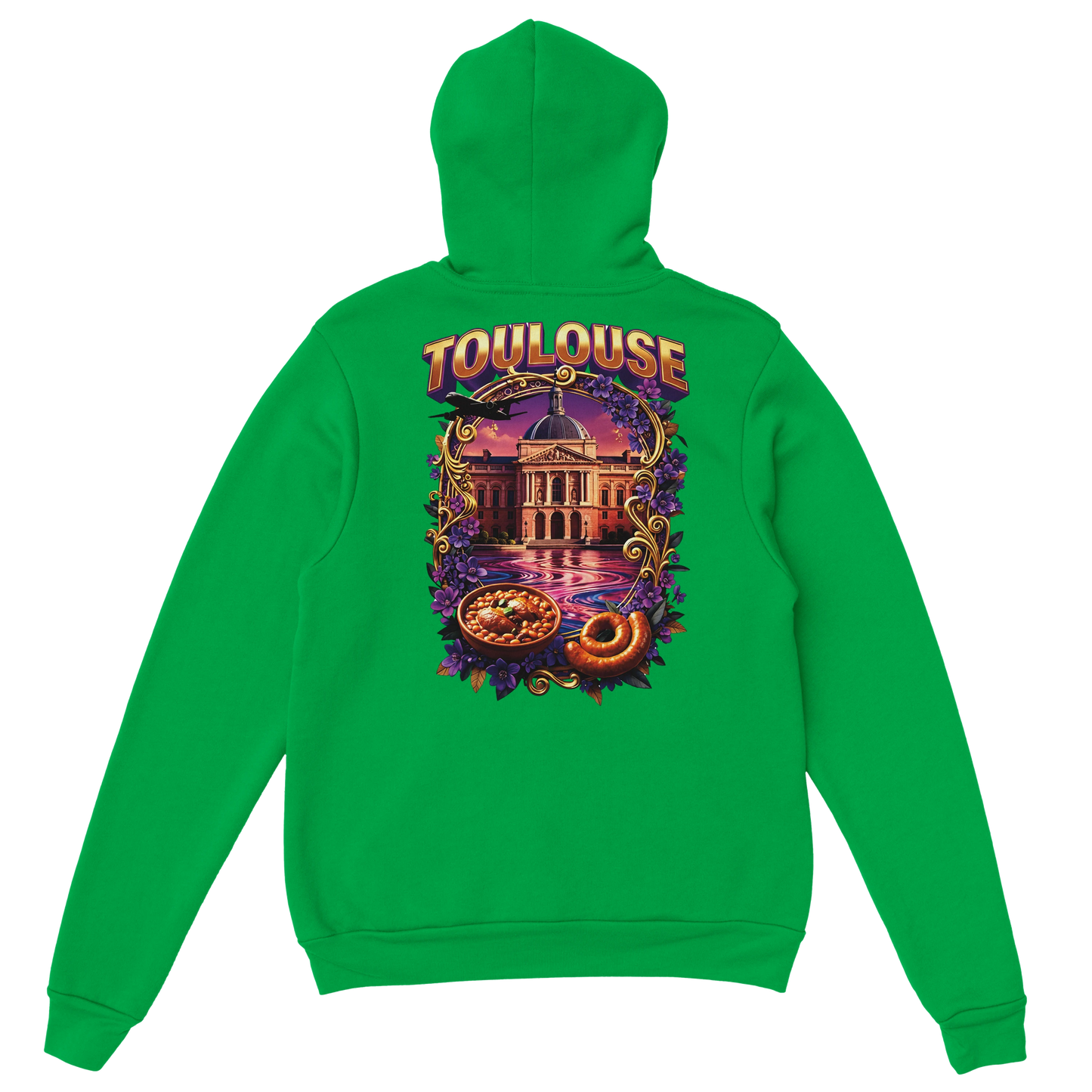 Sweat à Capuche Unisexe Toulouse – Ville de France – Confort Premium