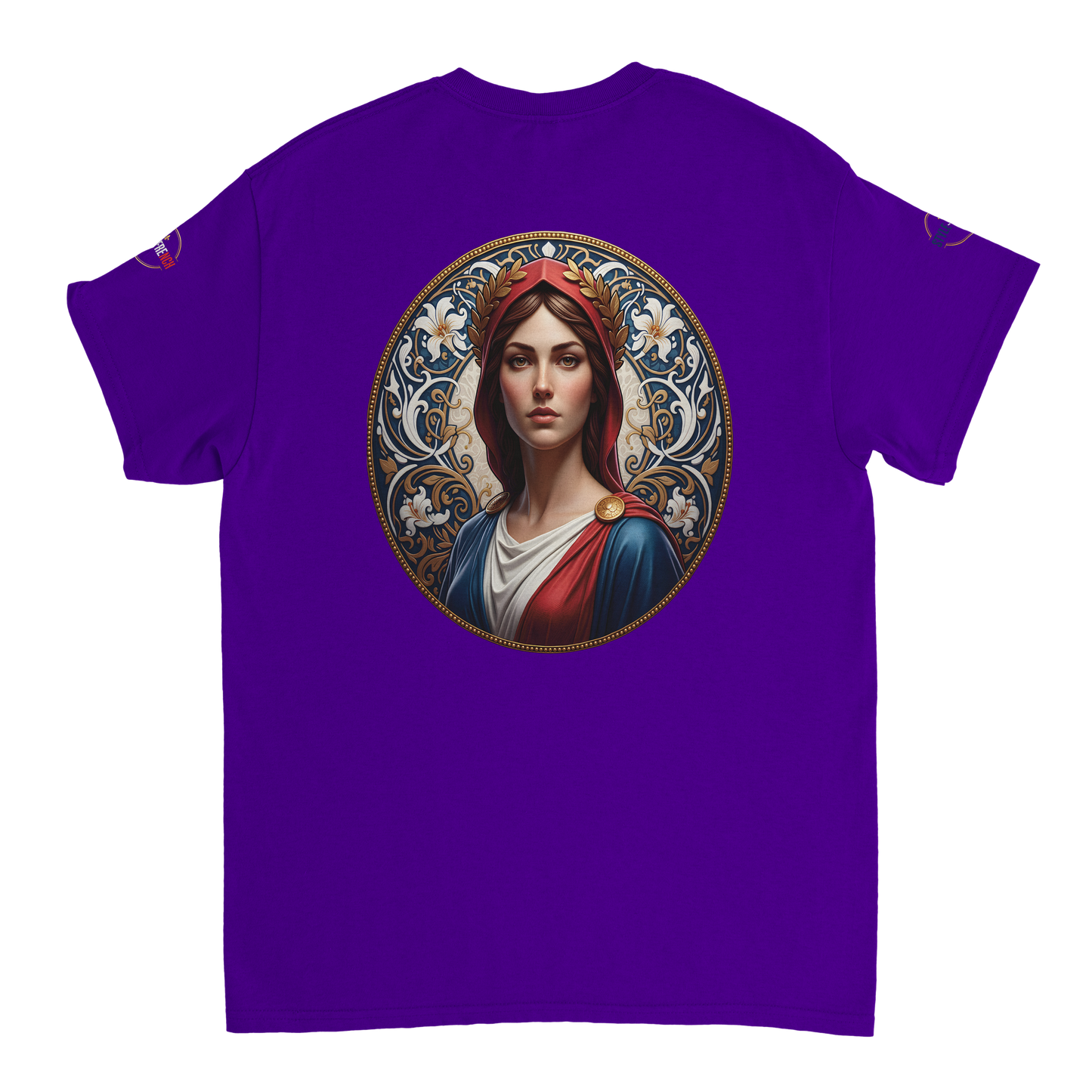 T-shirt Femme Marianne – Coton Épais Coupe Classique