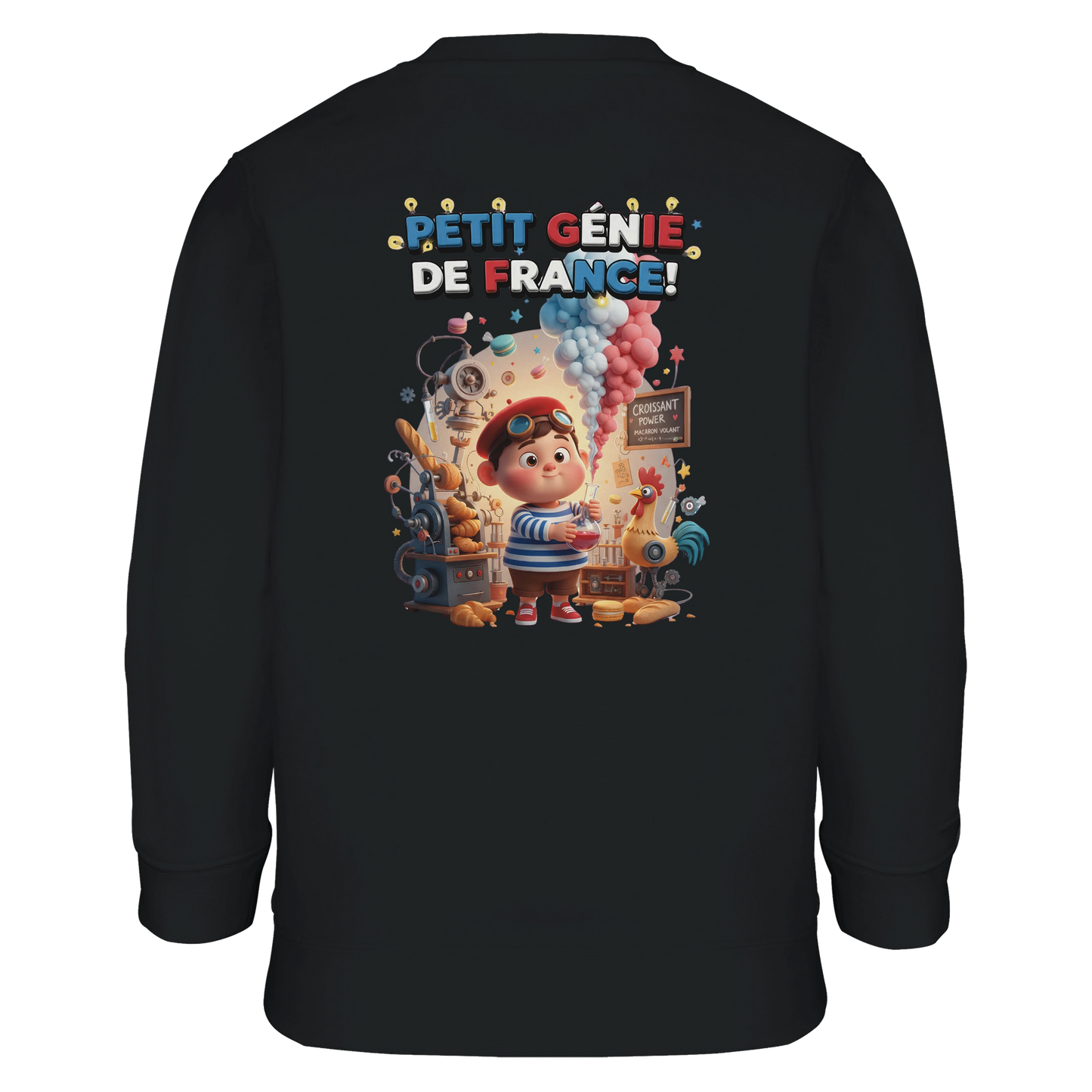 Sweat-shirt Garçon Petit Génie Français - Sweat Doux et Écoresponsable