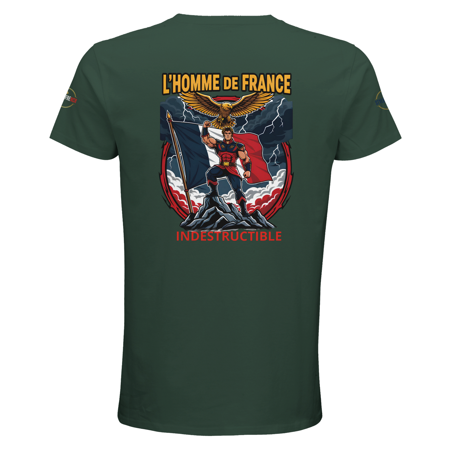 T-Shirt Homme de France – Coton Bio Premium à Col Rond