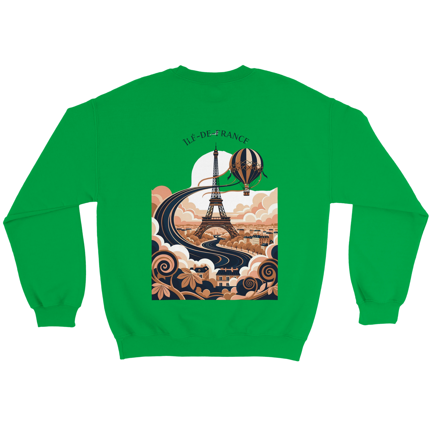 Sweat-shirt Unisexe Île-de-France – Confort Premium et Coupe Classique