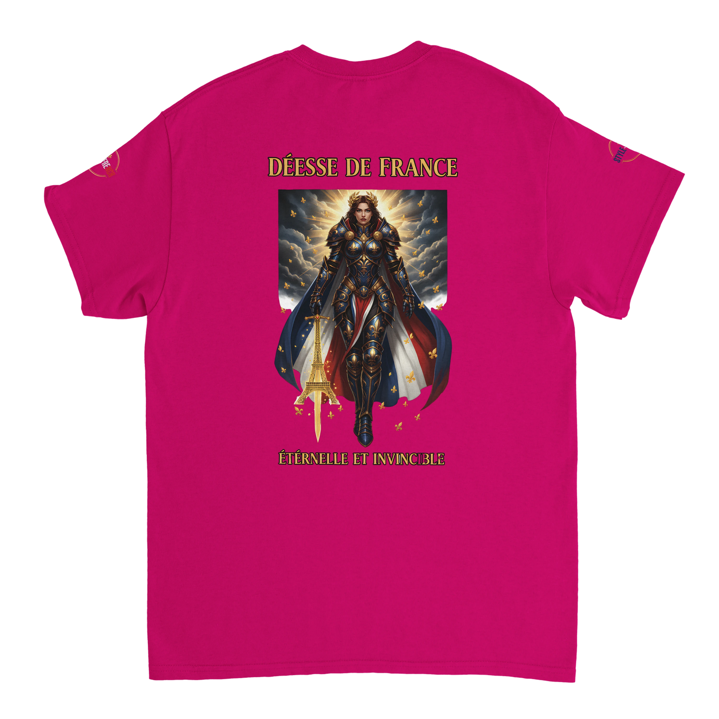 T-shirt Femme Déesse de France - Coton Épais à Coupe Classique