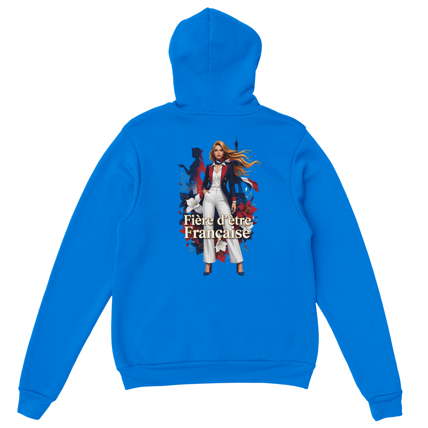 Sweat à Capuche Femme Fière d'être Française - Confort Premium