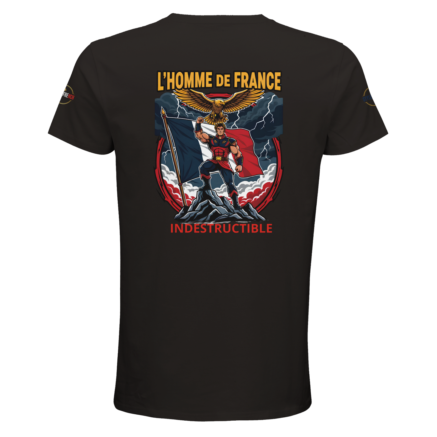 T-Shirt Homme de France – Coton Bio Premium à Col Rond