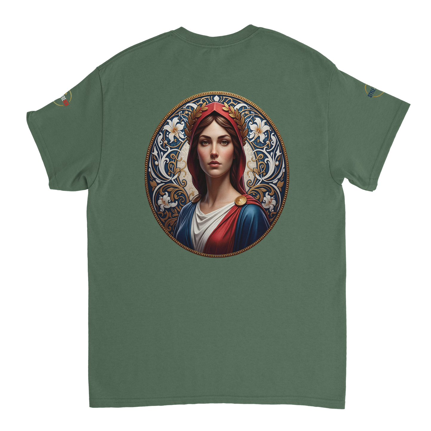 T-shirt Femme Marianne – Coton Épais Coupe Classique