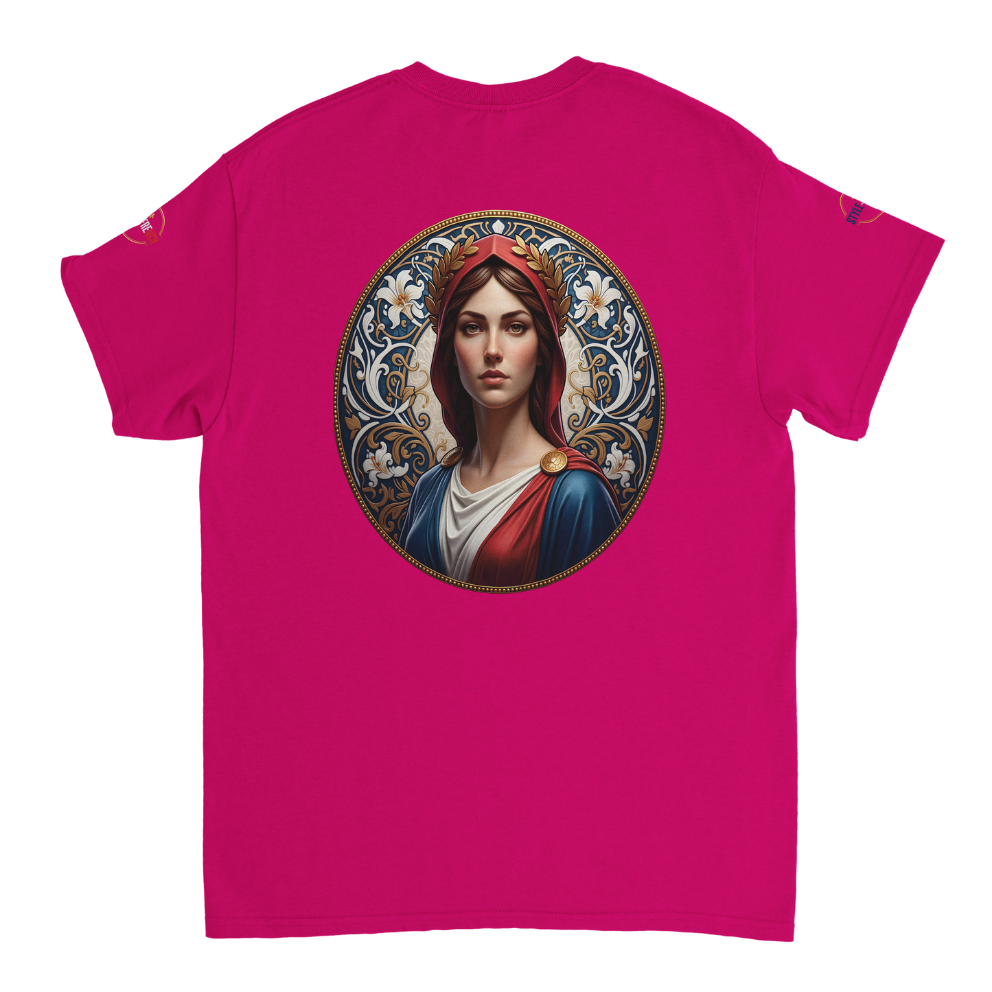 T-shirt Femme Marianne – Coton Épais Coupe Classique