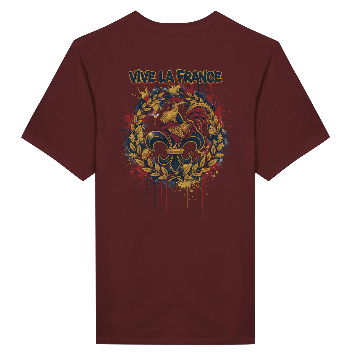 T-shirt Homme 'Vive la France' – Coton Premium, Coupe Classique