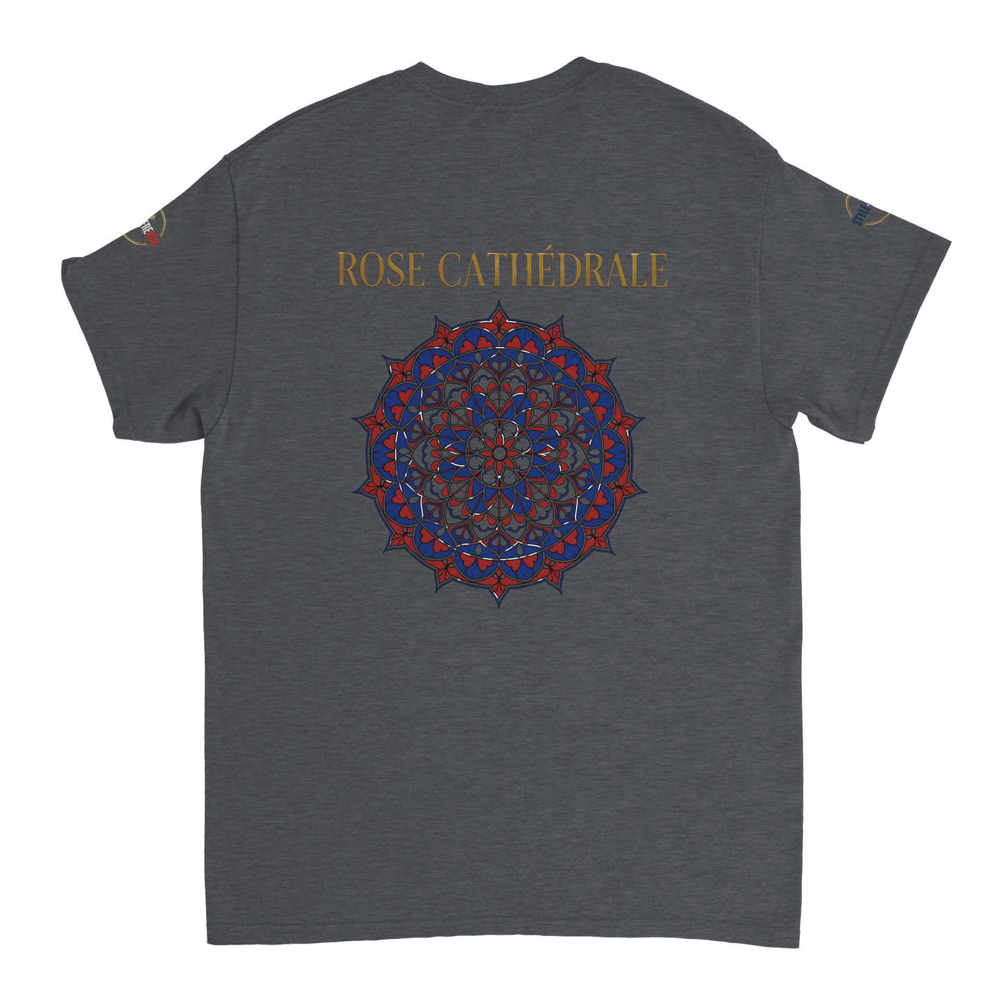 T-shirt Femme Rose Cathédrale – Coton Épais à Coupe Classique