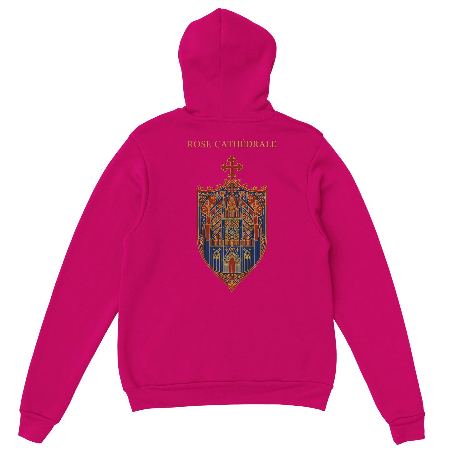 Sweat à capuche femme Rose Cathédrale – Confort Premium