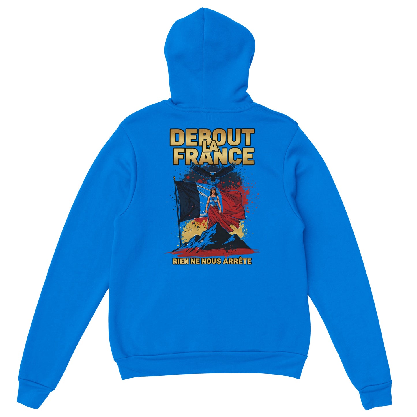 Sweat à capuche femme Debout la France - Hoodie en coton mélangé premium