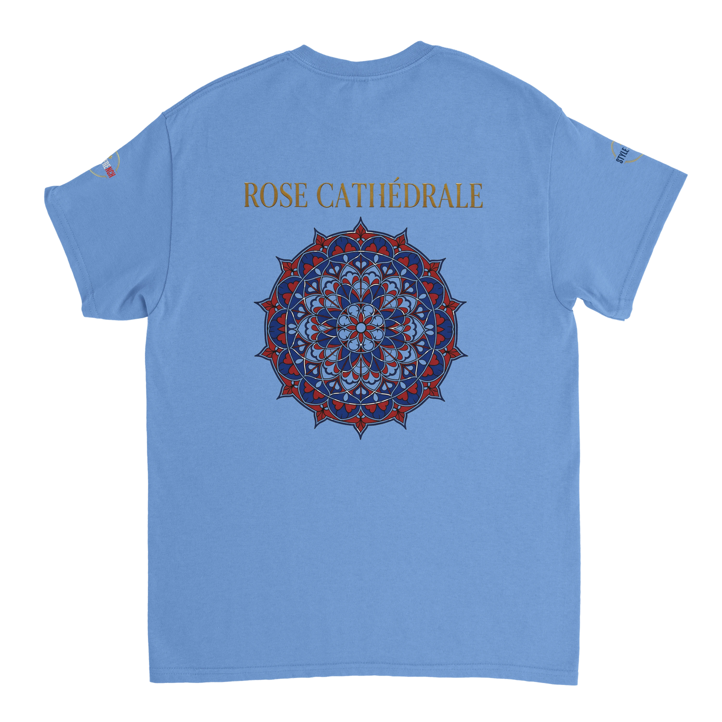 T-shirt Femme Rose Cathédrale – Coton Épais à Coupe Classique