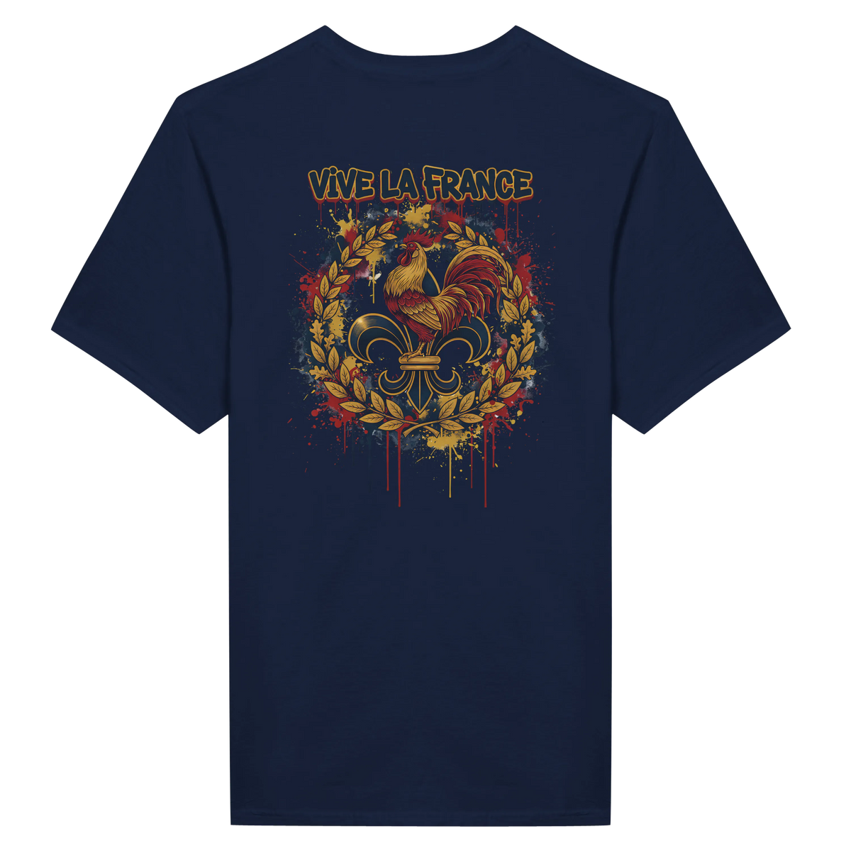 T-shirt Homme 'Vive la France' – Coton Premium, Coupe Classique