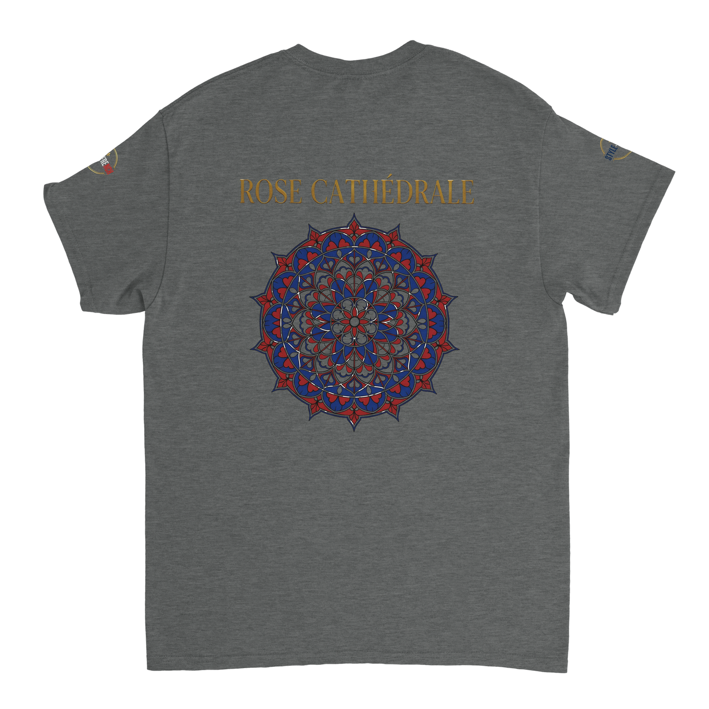 T-shirt Femme Rose Cathédrale – Coton Épais à Coupe Classique