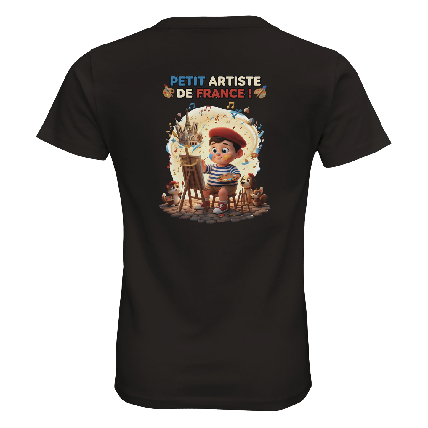 T-shirt Enfant Petit Artiste de France – 100% Coton Bio