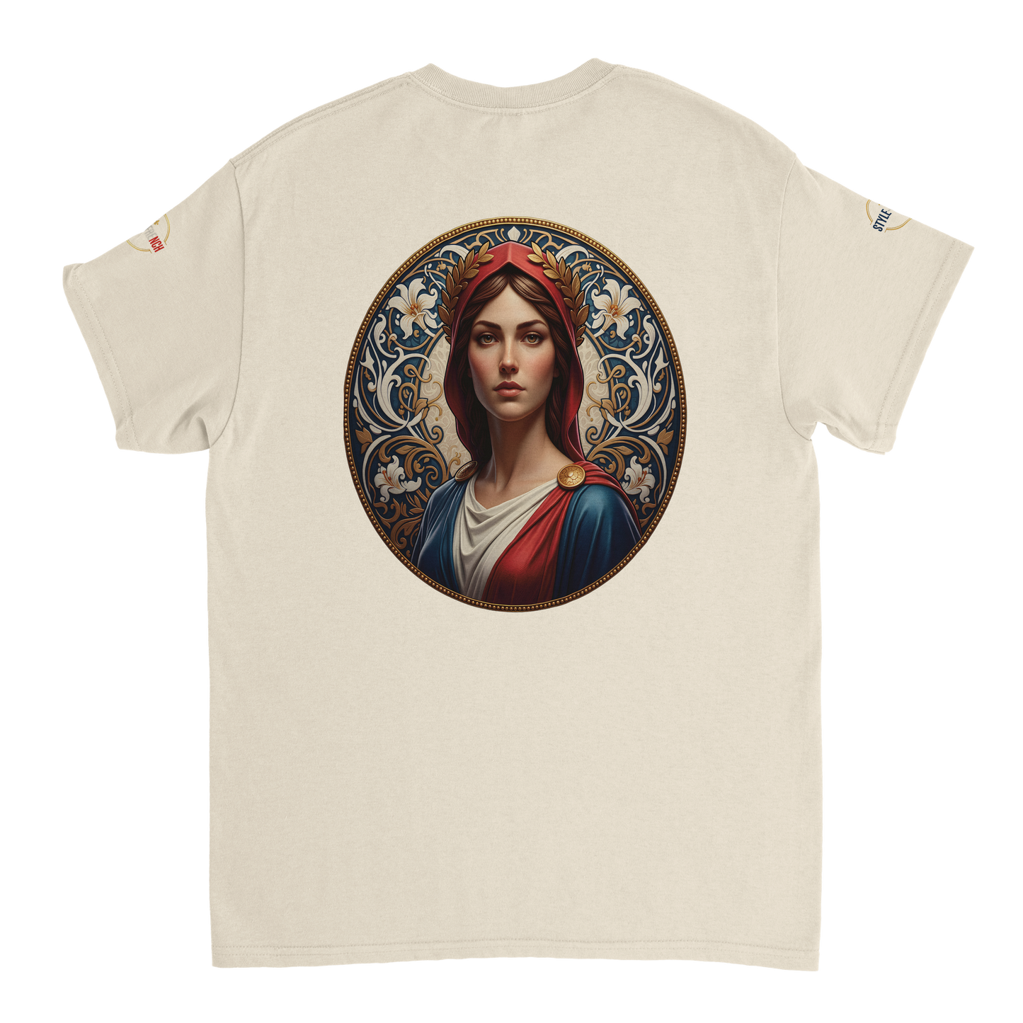 T-shirt Femme Marianne – Coton Épais Coupe Classique