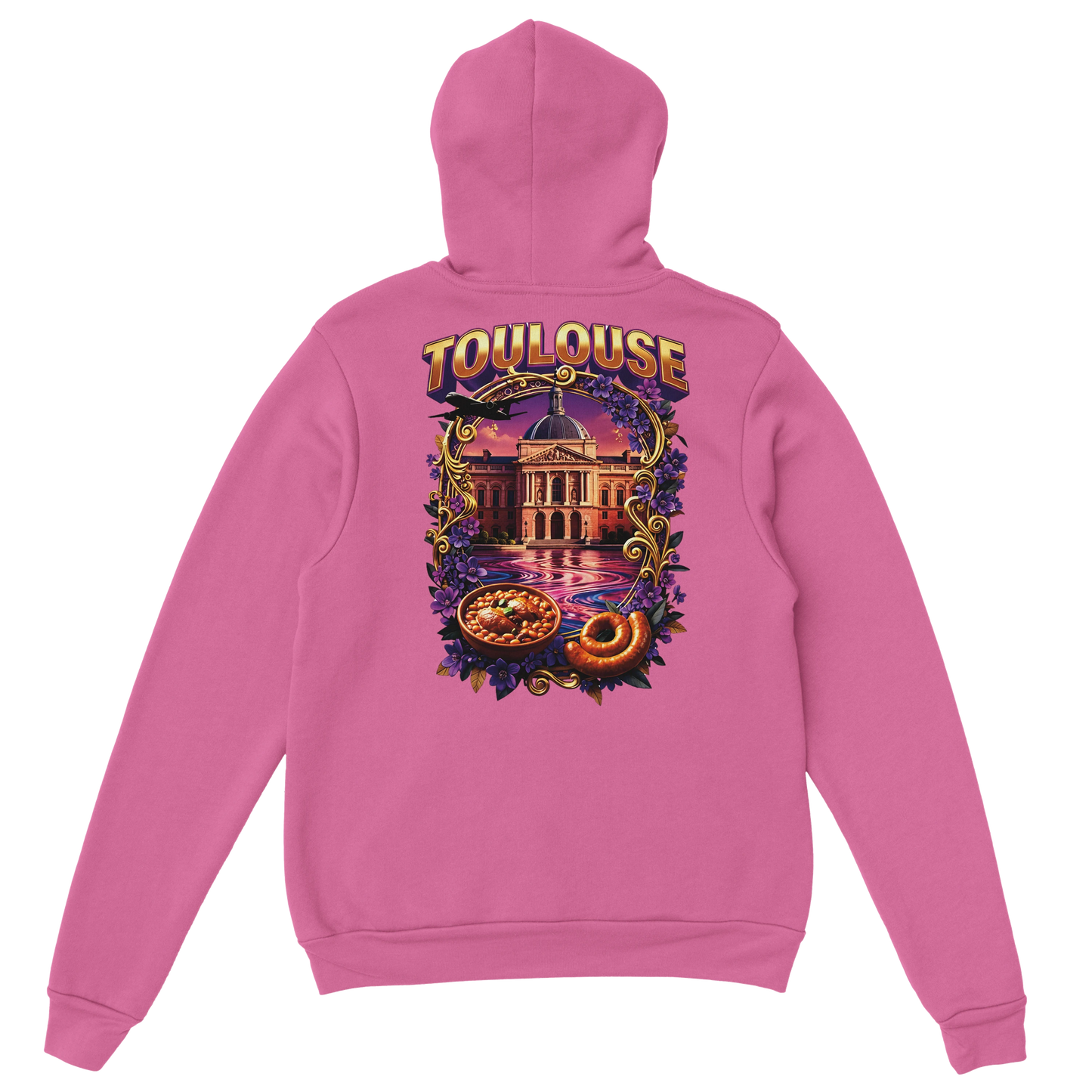 Sweat à Capuche Unisexe Toulouse – Ville de France – Confort Premium