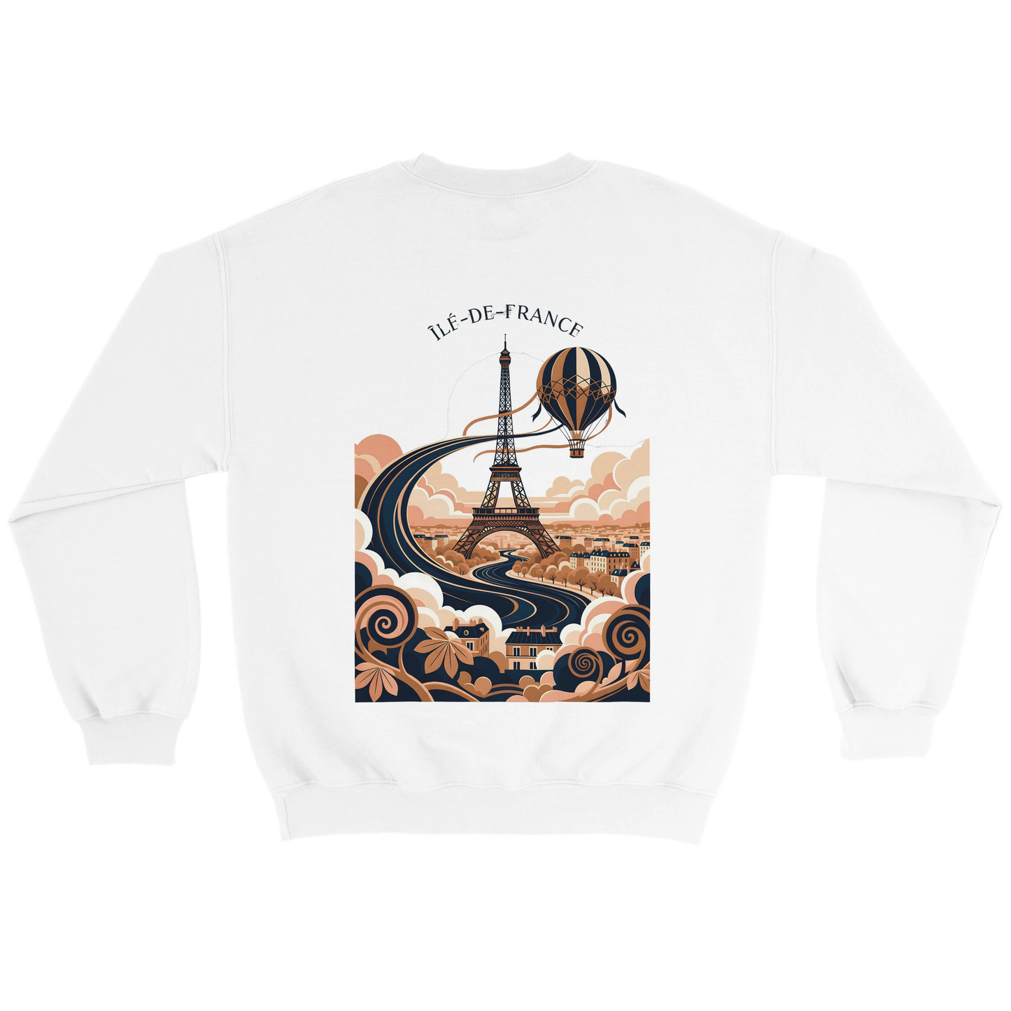 Sweat-shirt Unisexe Île-de-France – Confort Premium et Coupe Classique