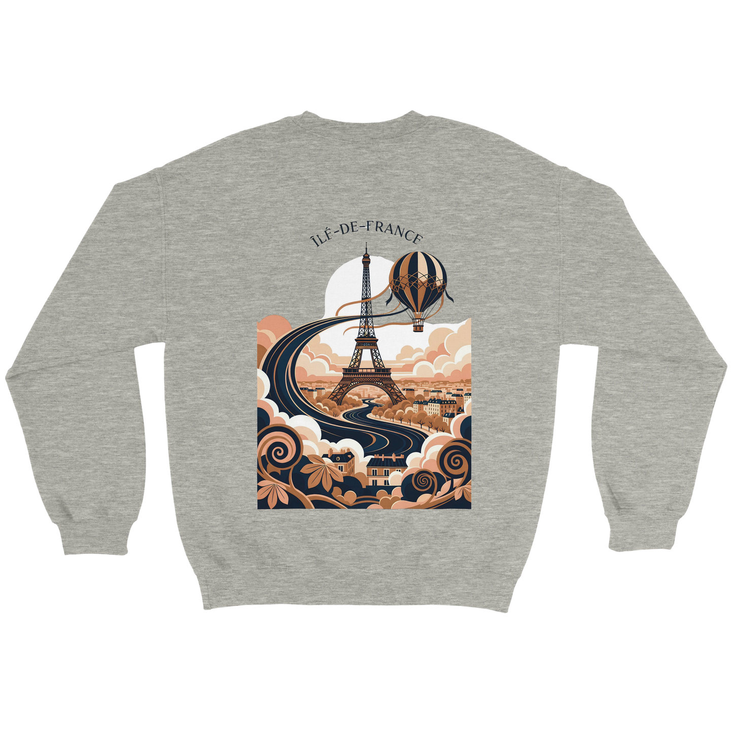 Sweat-shirt Unisexe Île-de-France – Confort Premium et Coupe Classique