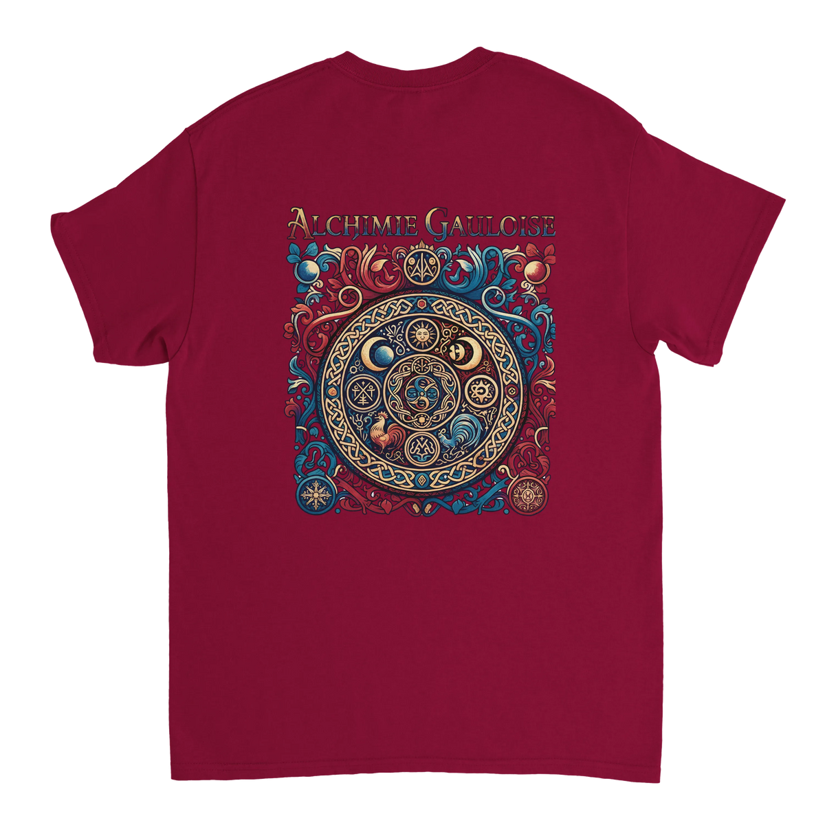 T-Shirt Homme Alchimie Gauloise – Coton Épais à Coupe Classique