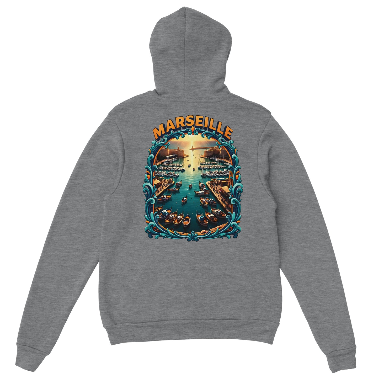 Sweat à capuche unisexe Marseille – Hoodie premium en coton mélangé