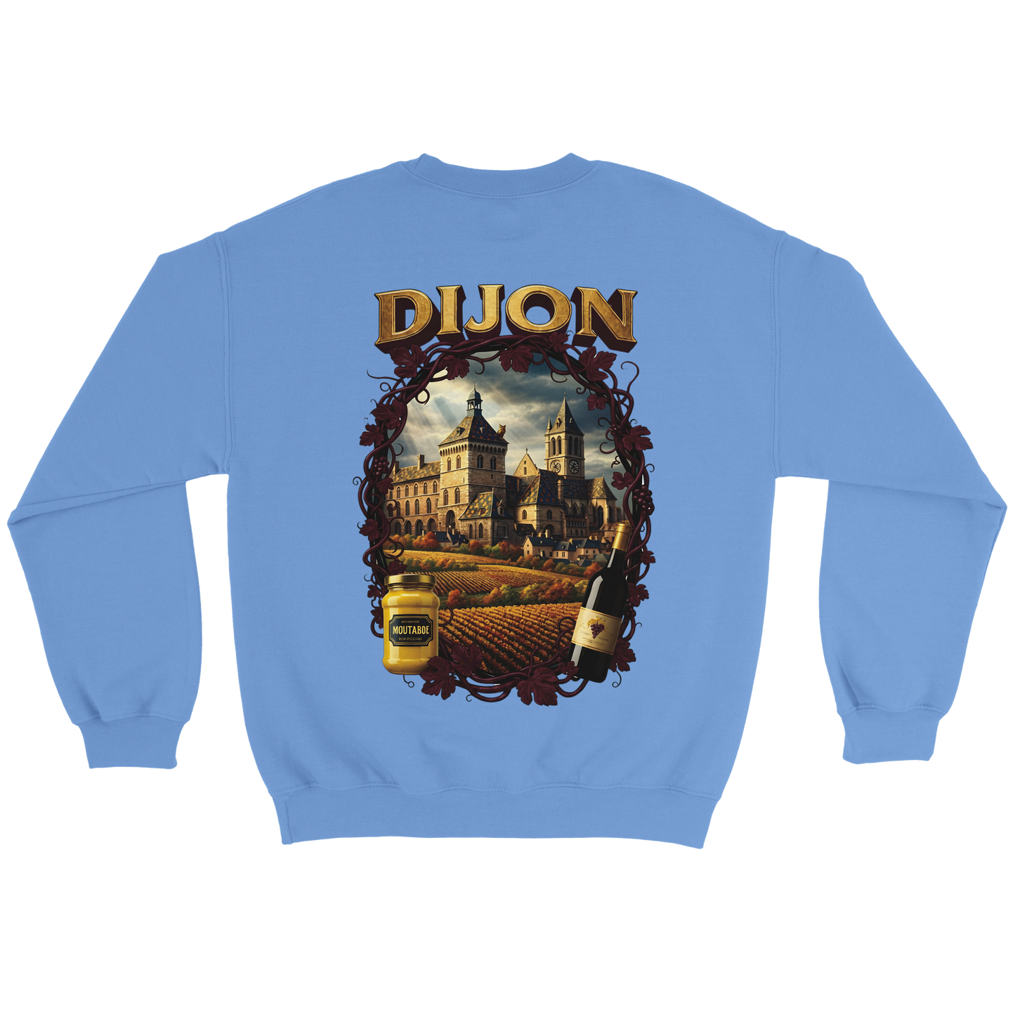 Sweat-shirt Unisexe Dijon – Ville de France – Coupe Classique Confortable
