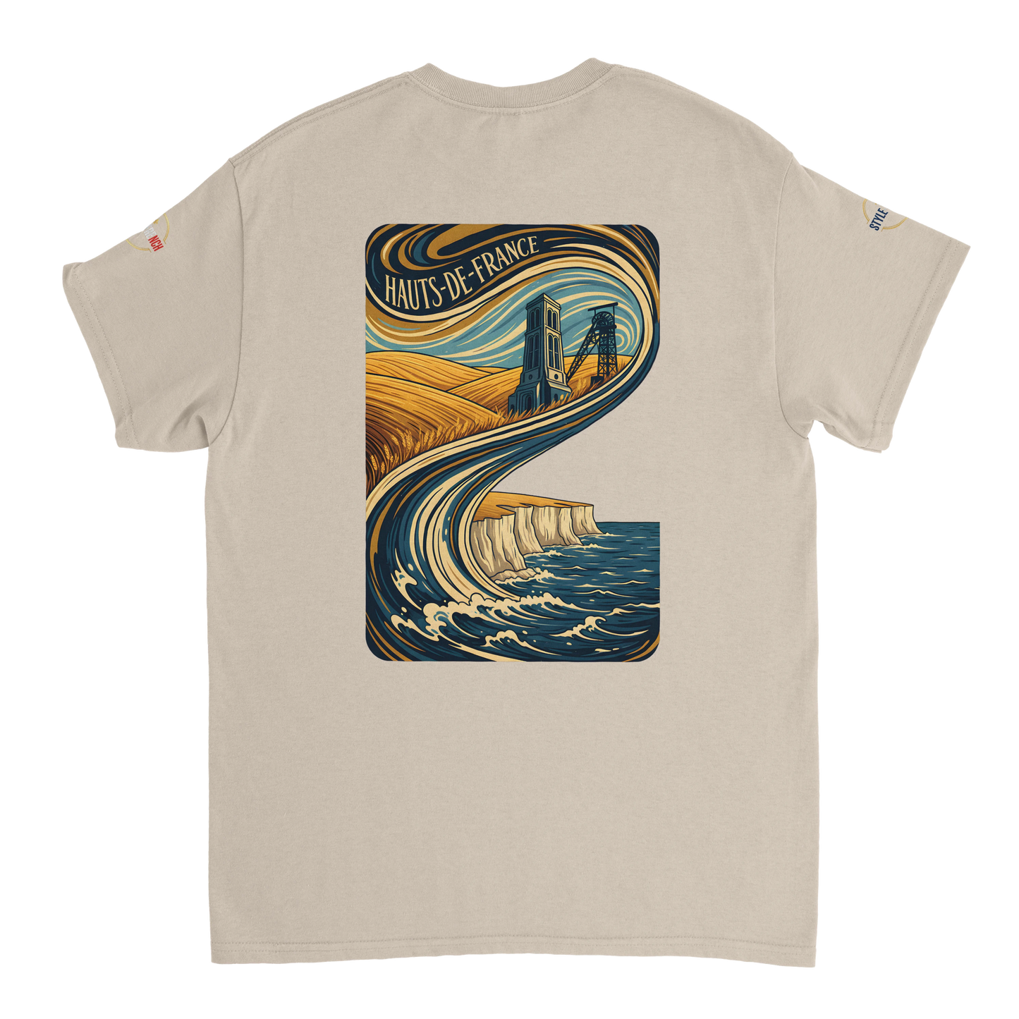 T-shirt Unisexe Haut de France - Coton Épais Premium