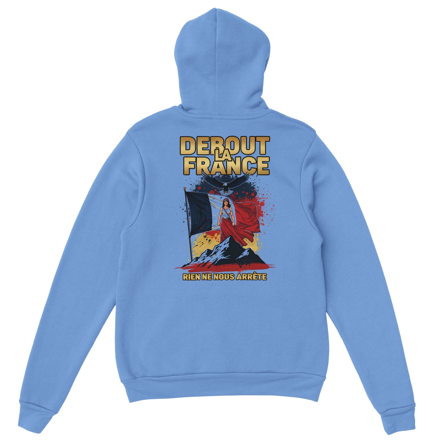 Sweat à capuche femme Debout la France - Hoodie en coton mélangé premium