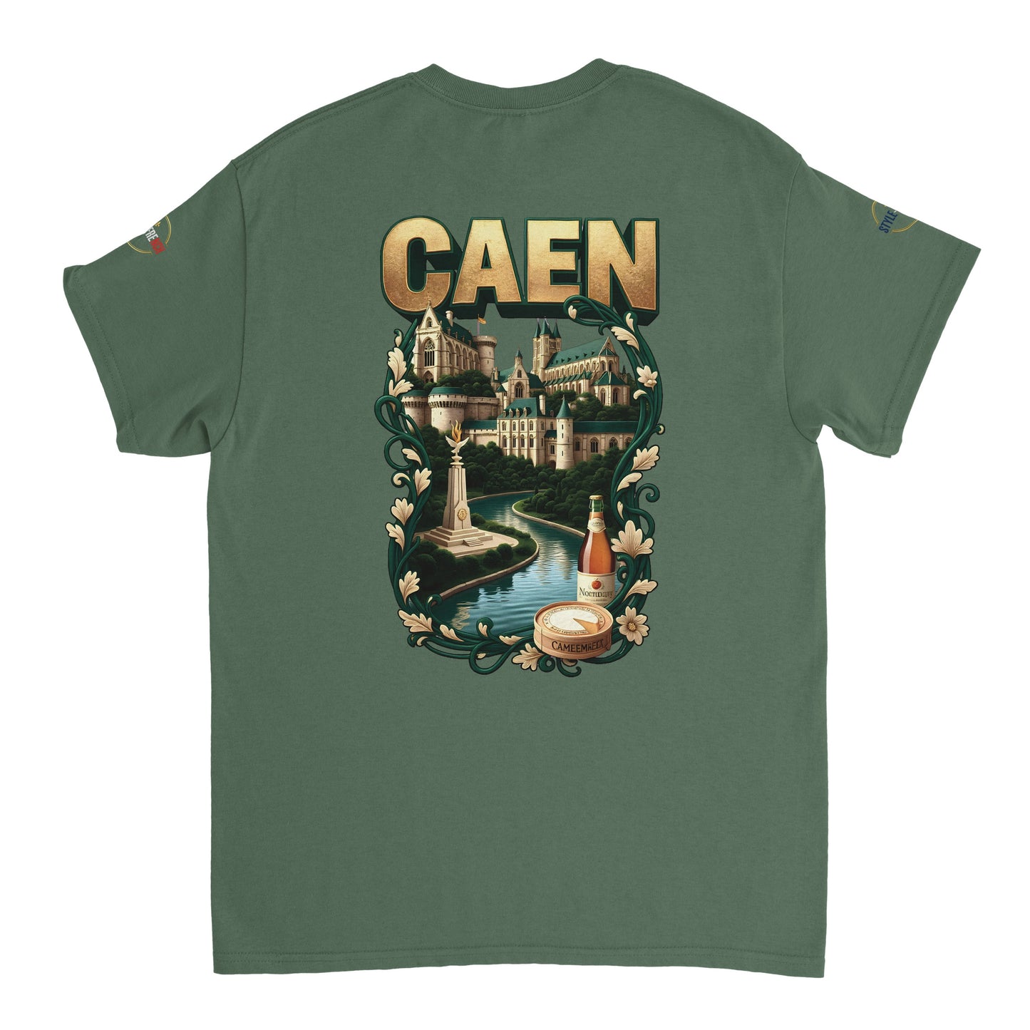 T-shirt Unisexe Caen - Ville de France - Design Classique en Coton