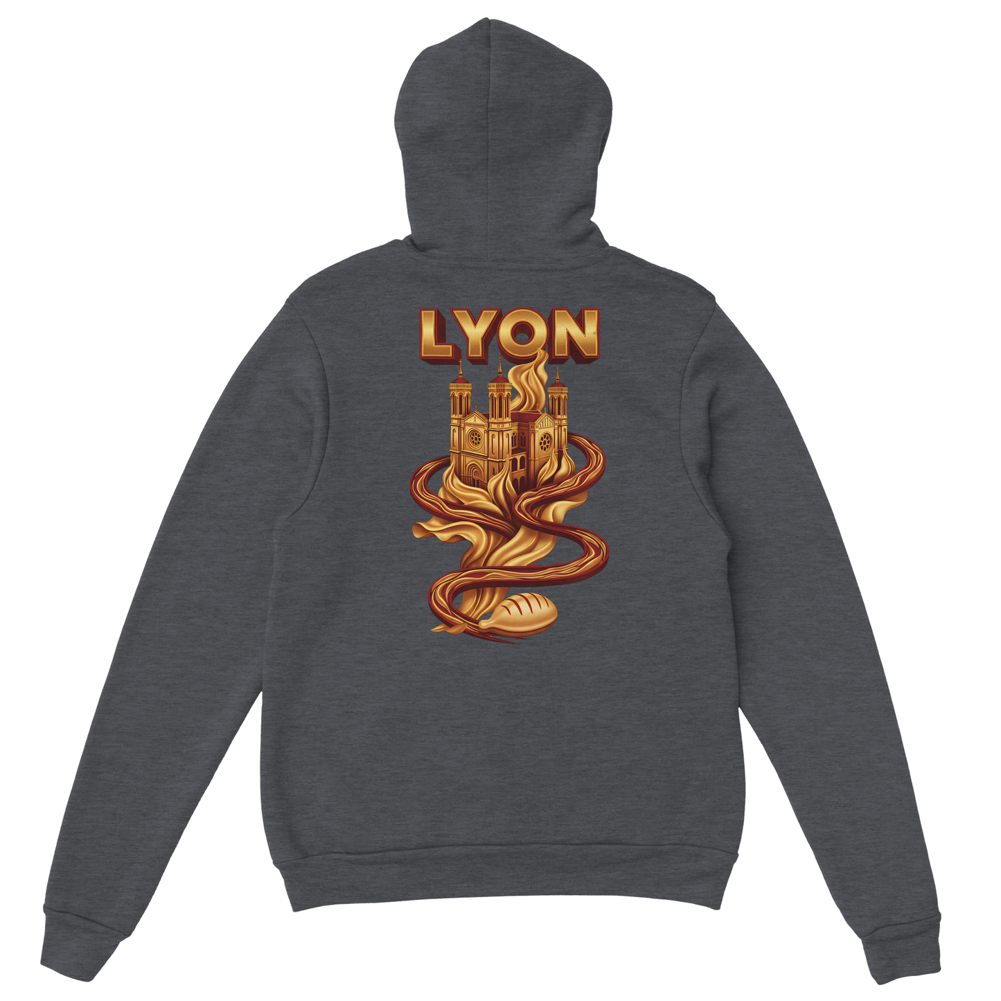 Sweat à Capuche Unisexe Lyon – Design Ville de France