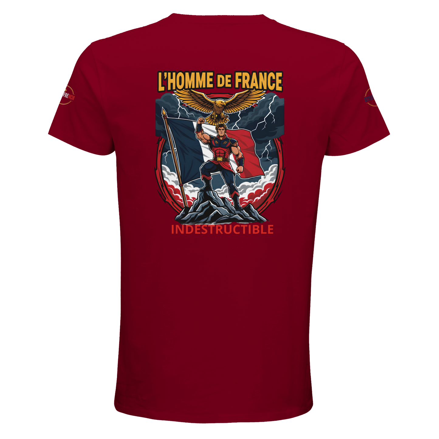 T-Shirt Homme de France – Coton Bio Premium à Col Rond