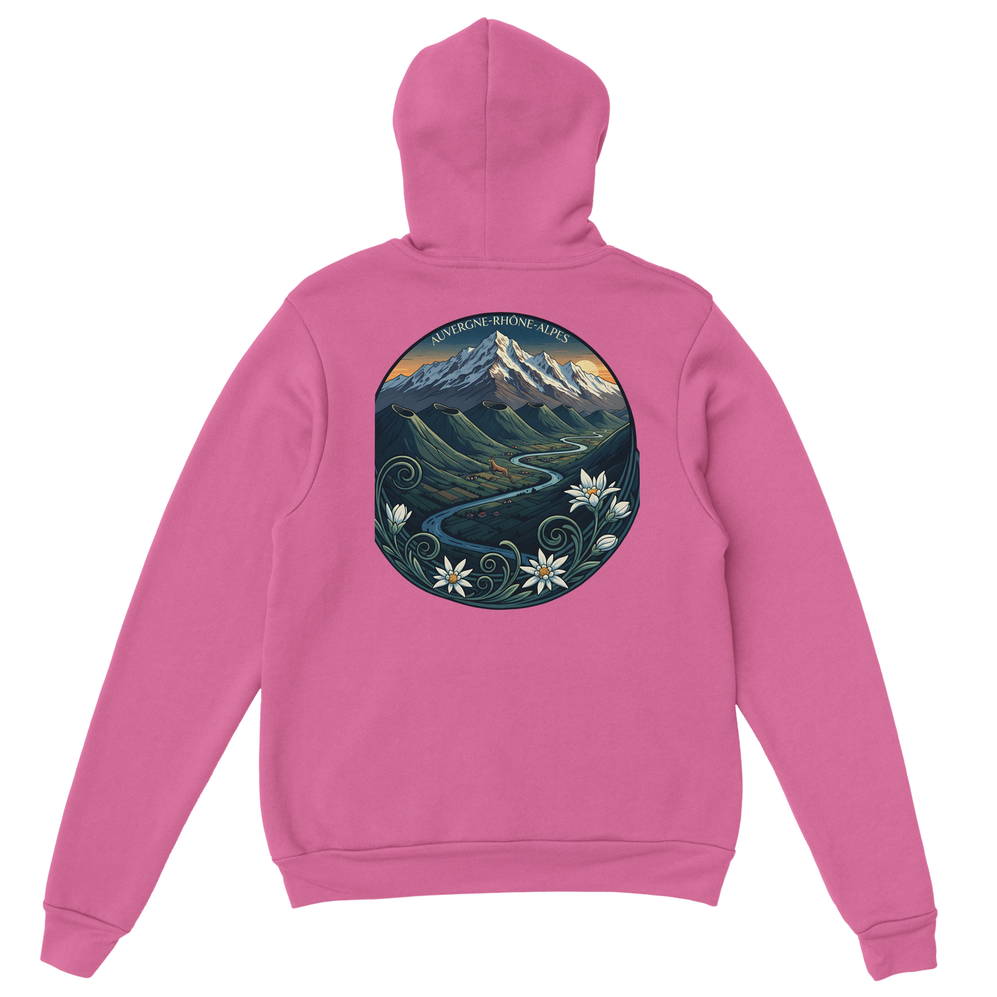 Sweat à capuche unisexe Auvergne-Rhône-Alpes – Confort et style régional