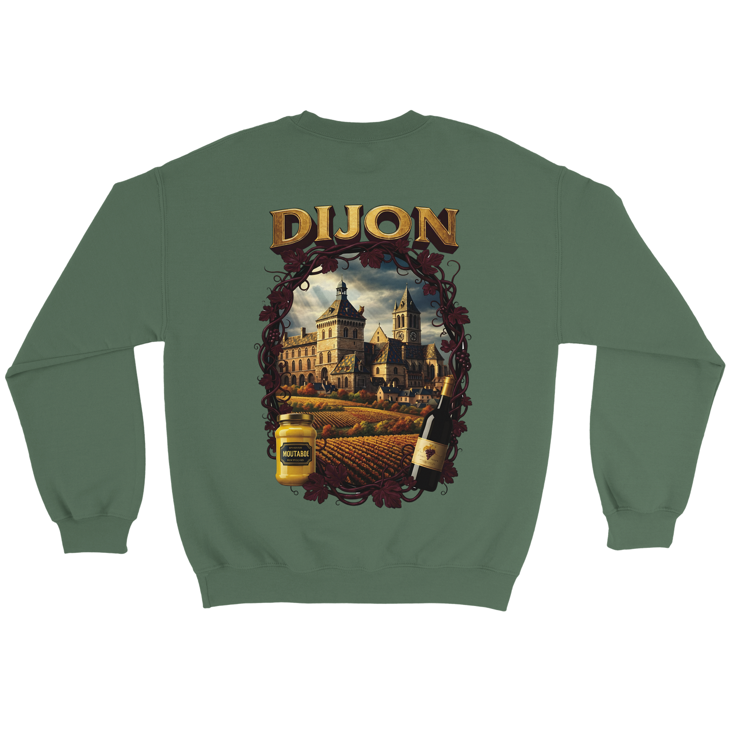 Sweat-shirt Unisexe Dijon – Ville de France – Coupe Classique Confortable