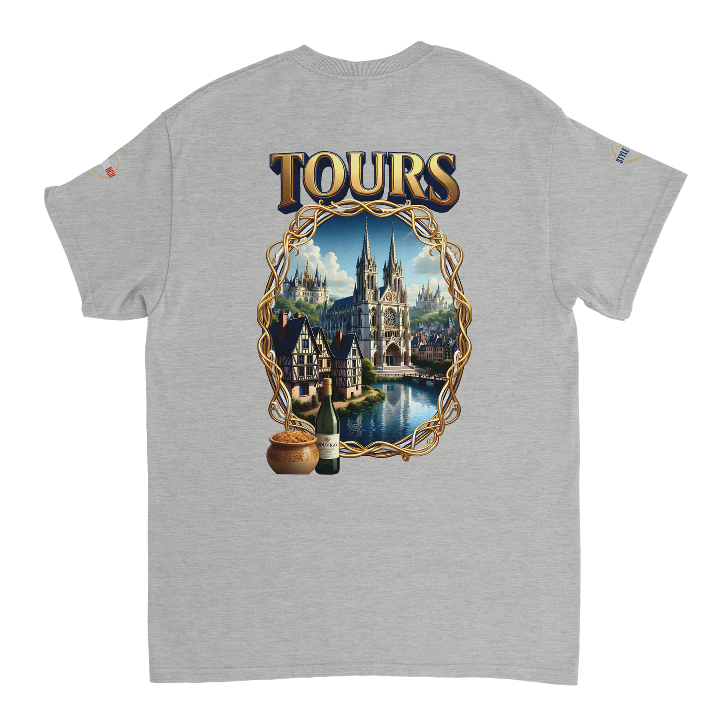 T-shirt Unisexe Tours Ville de France – Coton Épais Premium