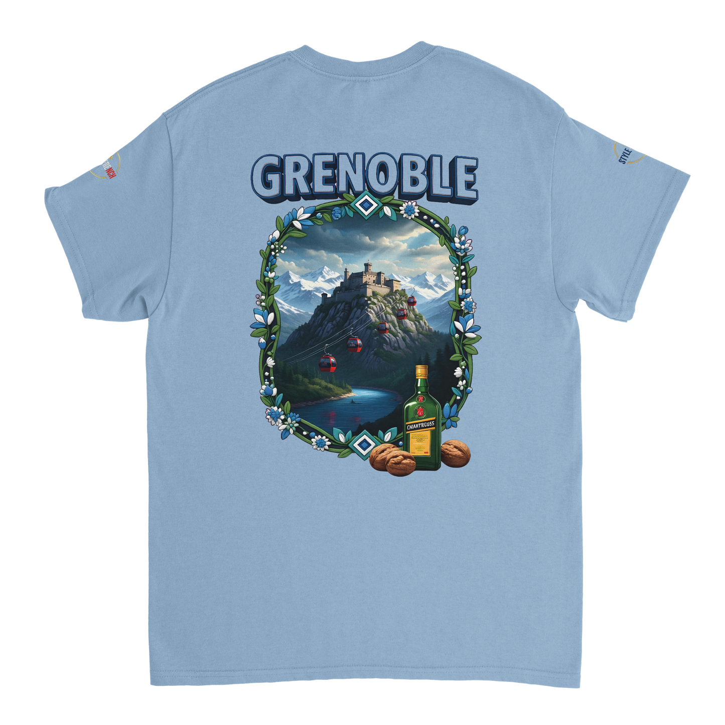 T-shirt Unisexe Grenoble - Ville de France - Coton Premium