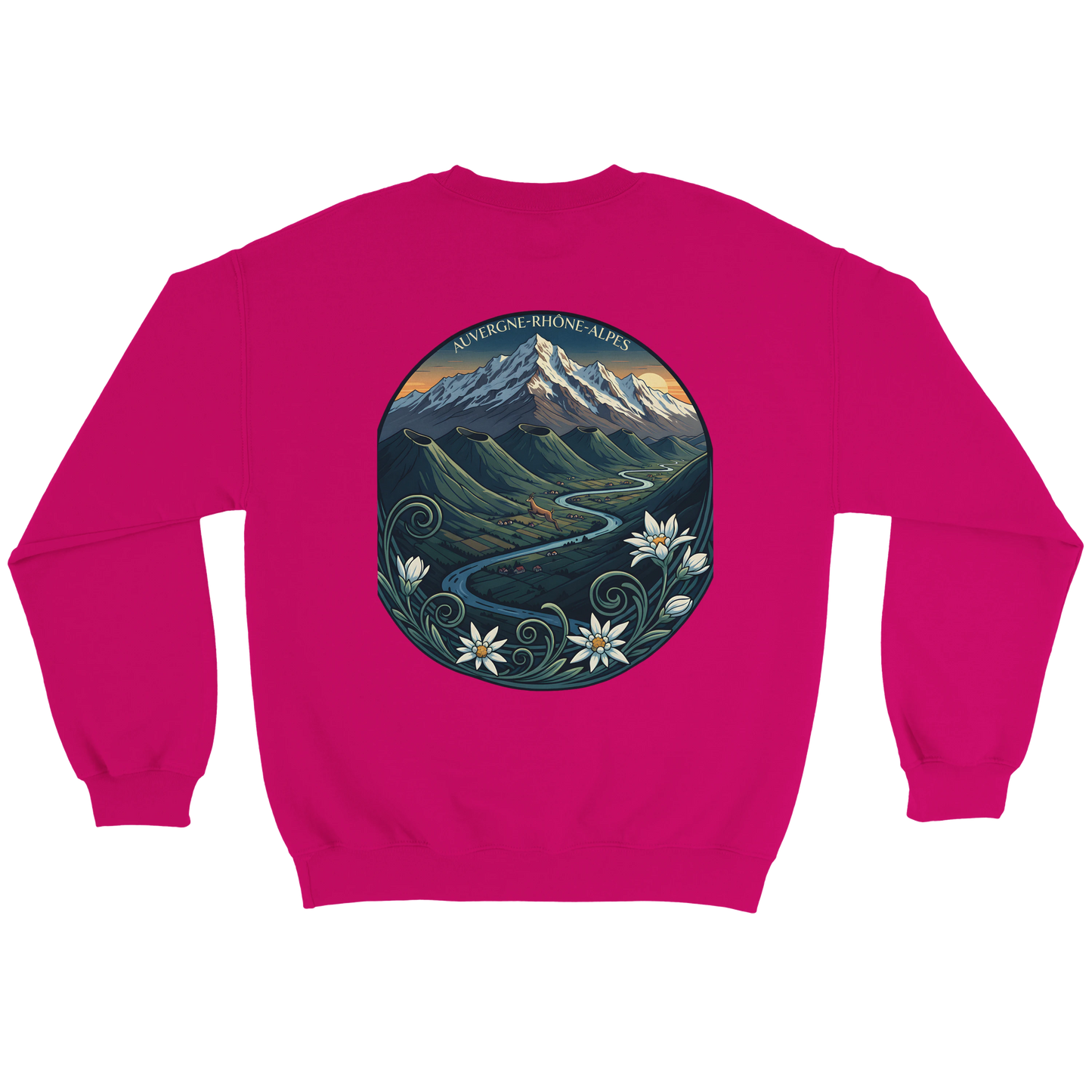 Sweat-shirt Unisexe Auvergne-Rhône-Alpes – Confort Classique