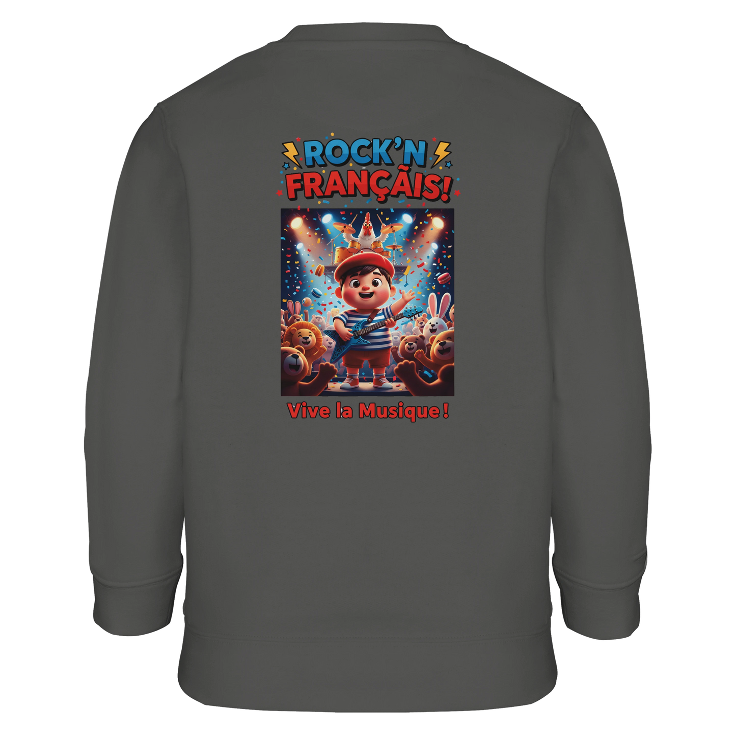 Sweat-shirt garçon  Rock'n Français – Coton Éco-Responsable