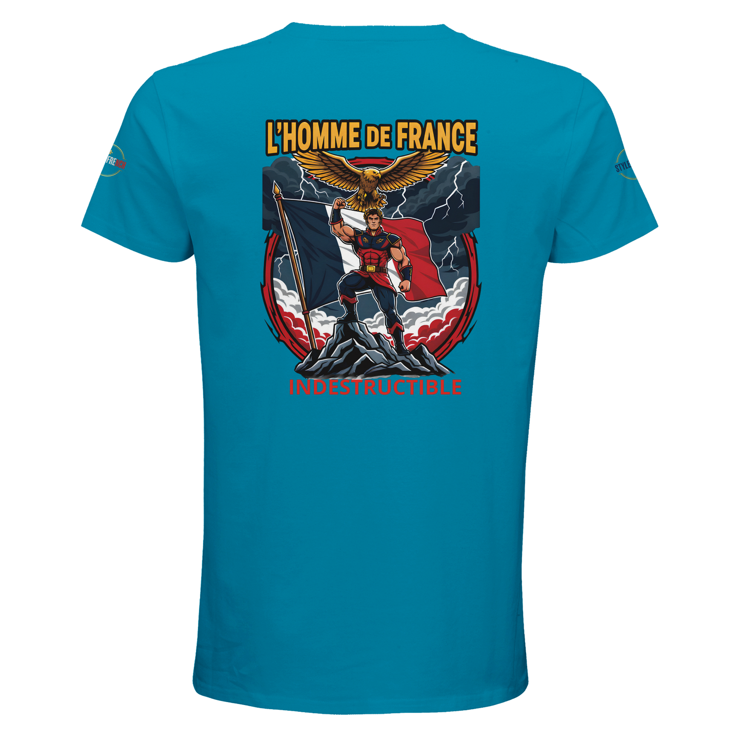 T-Shirt Homme de France – Coton Bio Premium à Col Rond