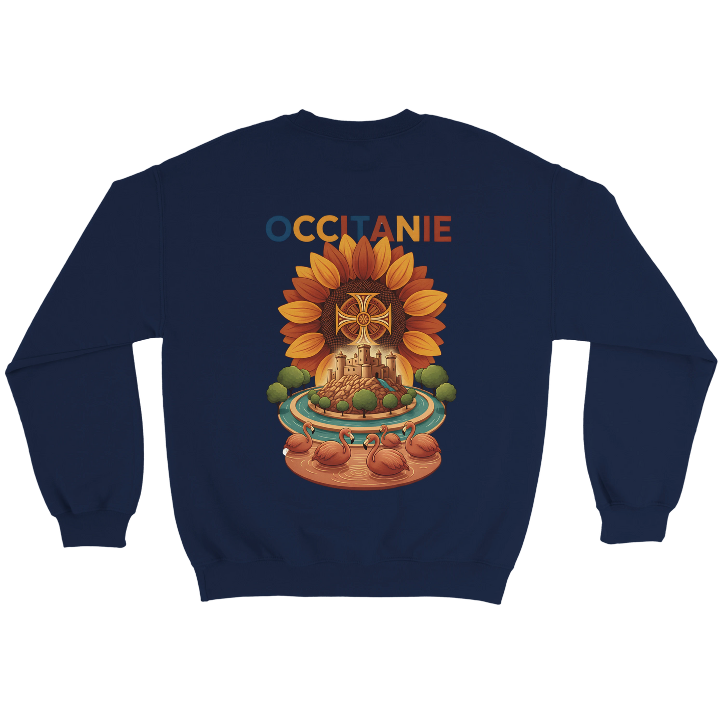 Sweat-shirt Unisexe Occitanie – Sweat Confortable et Résistant