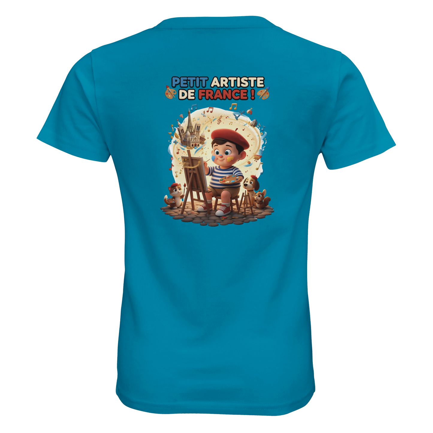 T-shirt Enfant Petit Artiste de France – 100% Coton Bio